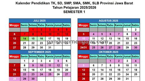 Kalender Pendidikan Provinsi