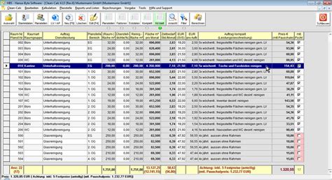 kalkulation reinigung excel