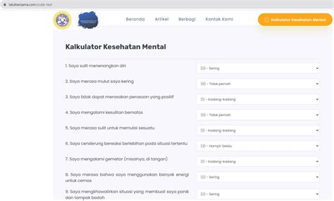 KALKULATOR KESEHATAN MENTAL ONLINE - 5 Kalkulator kesehatan mental online dan panduannya - Opini Daily