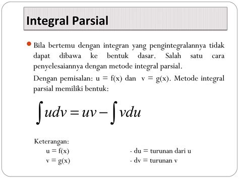 kalkulus integral parsial