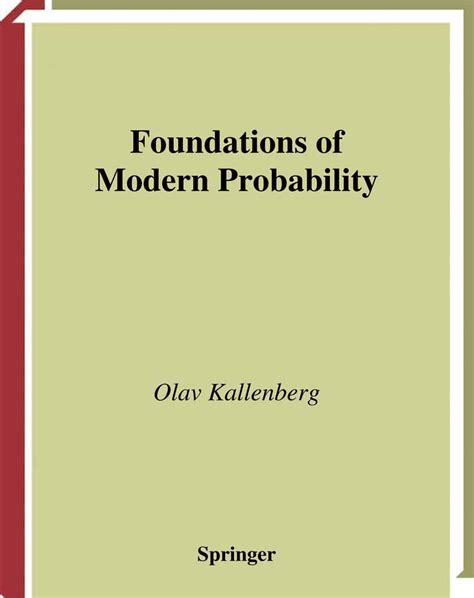 Kallenberg Foundations Of Modern Probability