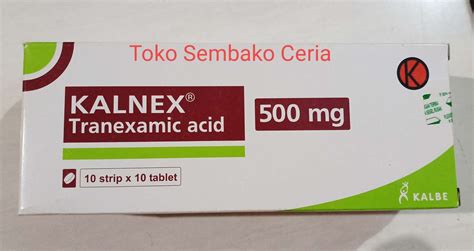 kalnex 500 mg tranexamic acid