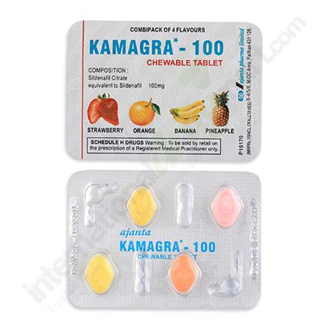 Kamagra 100mg Chewable Tablets Banana Pineapple Strawberry Orange Kamagra 100 Chewable Tablets - Kamagra 100 Chewable Tablets