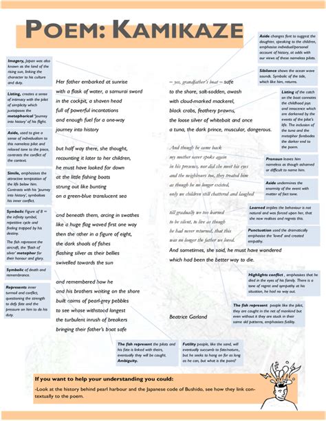 Kamikaze Poem Analysis