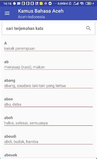 kamus bahasa aceh games