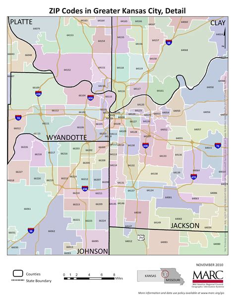 kansas city zip code map