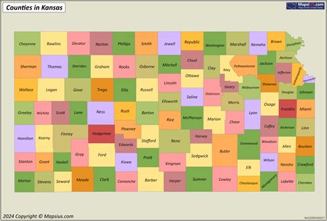 kansas county map