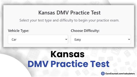 kansas dmv sample test