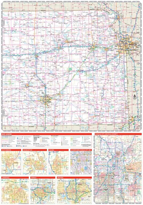 Kansas State Folded Maps