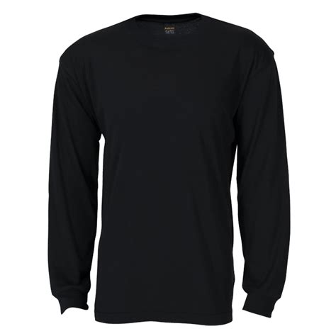 Kaos Depan Belakang  Black Long Sleeve T Shirt Mockup Illustration Front - Kaos Depan Belakang