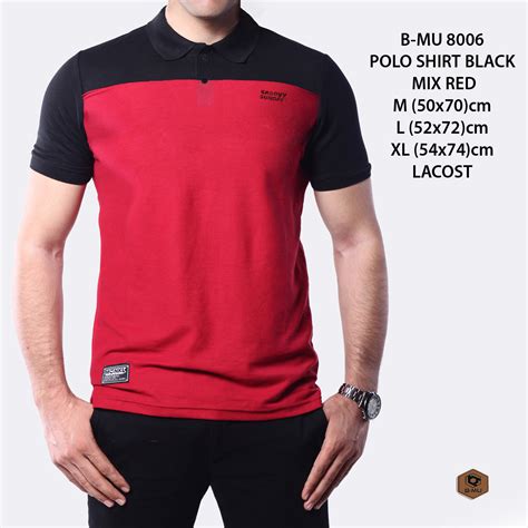 Kaos Kerah Merah Hitam Desain Keren Desain Baju Polo - Desain Baju Polo