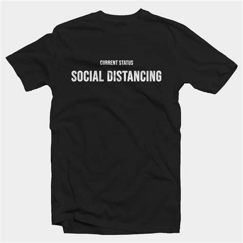 Kaos Keren Social Distancing Tshirt Baju Kaos Distro Desain Baju Polos Depan Belakang - Desain Baju Polos Depan Belakang