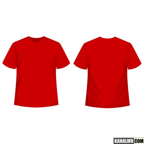 Kaos Mentahan  Mentahan Kaos Polos Merah Depan Belakang Ide 48 - Kaos Mentahan