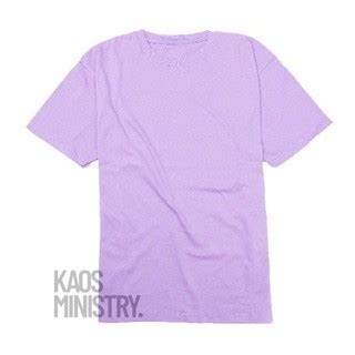 Kaos Ministry Kaos Polos Lilac Cotton Combed 20s Kaos Warna Lavender - Kaos Warna Lavender
