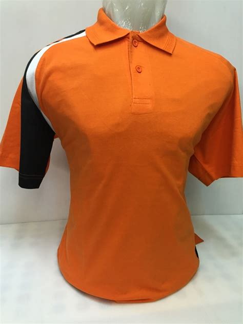 Kaos Polo Ar Bonera Lengan Pendek Orange Hitam Gambar Baju Polos Hitam - Gambar Baju Polos Hitam
