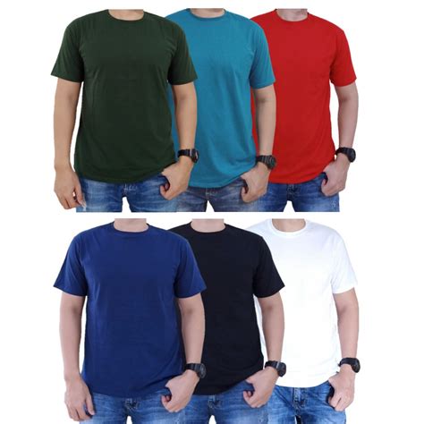 Kaos Polos Dewasa Bahan Cotton Combed Premium Tshirt Gambar Baju Hitam Polos - Gambar Baju Hitam Polos