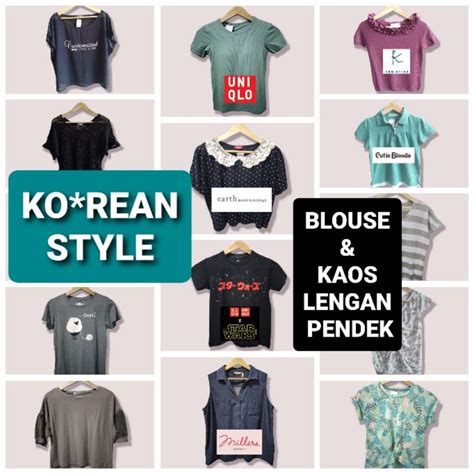 Kaos Thr  Jual Katalog 1 Blouse Kaos Lengan Pendek Premium - Kaos Thr