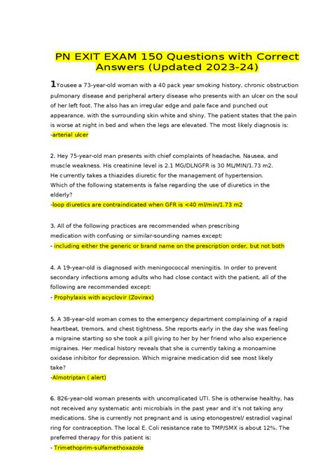 kaplan pn exit exam