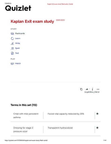kaplan transition exit exam