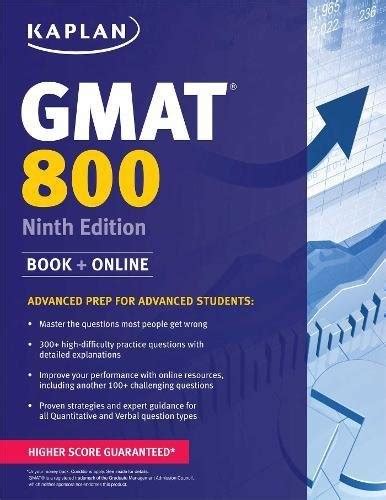 Read Kaplan Gmat 800 Advanced Prep For Advanced Students Kaplan Test Prep 