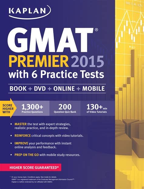 Download Kaplan Gmat Premier 2015 With 6 Practice Tests Book Dvd Online Mobile Kaplan Test Prep 