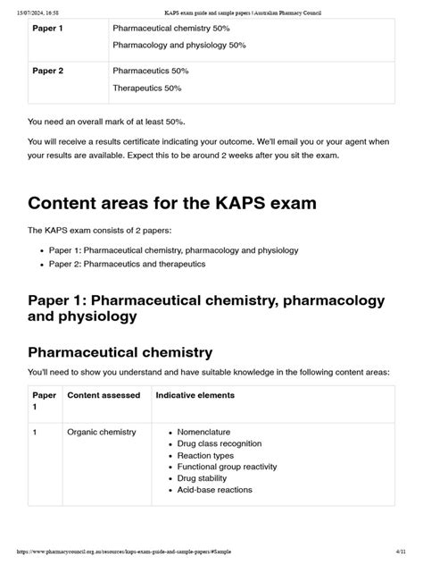 kaps exam samples