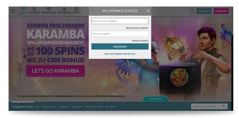 karamba casino einloggen swzj