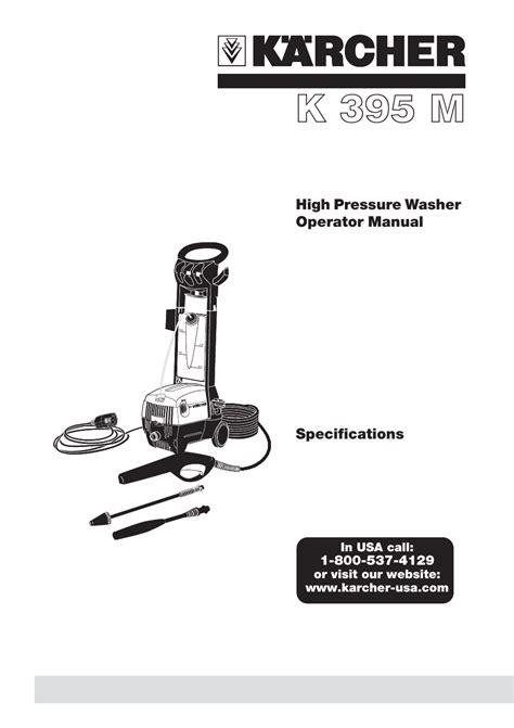 Read Karcher 395 User Guide 