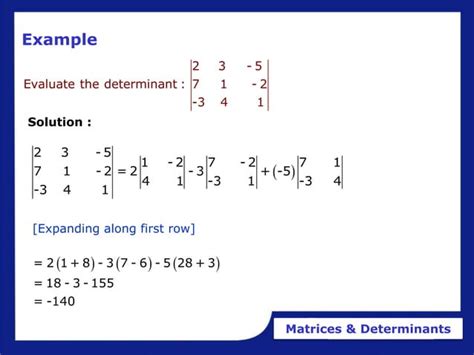 karin hess matrices and determinants