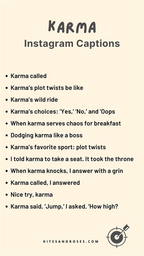 Karma Caption For Insta