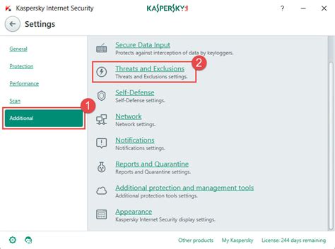 Kaspersky 21 Proxy Settings