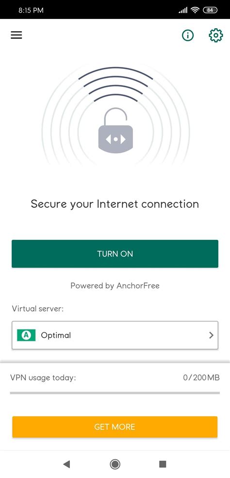 kaspersky free vpn for android