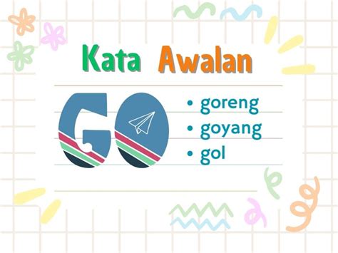 kata berawalan go | Powerpoint Suku Kata ga gi gu ge