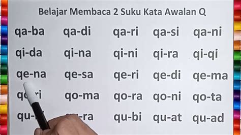 kata dari huruf q bahasa indonesia