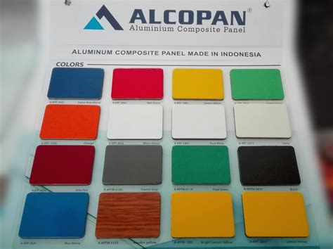 Katalog Pilihan Warna Acp Aluminium Composite Panel Ada Bahan Warna Biru - Bahan Warna Biru