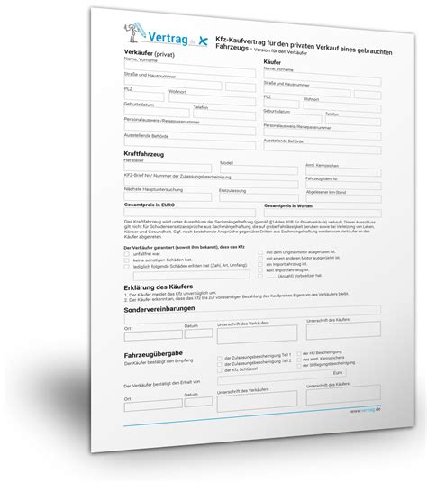 Kaufvertrag Auto Pdf