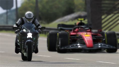 kawasaki Ninja H2R Vs F1 car vs F16 Jet Vs Super ... - YouTube