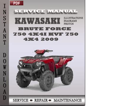 Read Kawasaki Brute Force 750 4X4I Kvf 750 4X4 2009 Service Repair Manual 