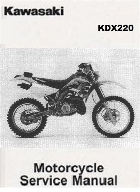 Read Online Kawasaki Kdx 220R Service Manual 