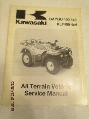 Read Online Kawasaki Klf 400 1997 Repair Service Manual 