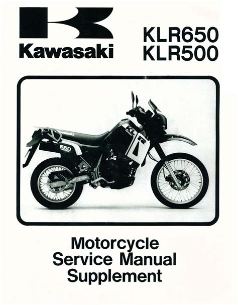 Full Download Kawasaki Klr650 Service Manual File Type Pdf 