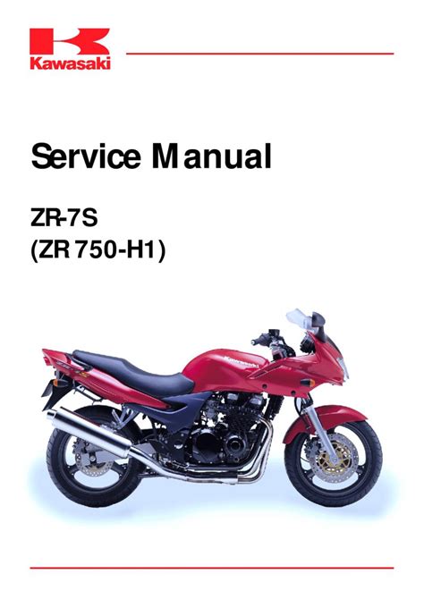 Read Kawasaki Zr 7S Zr750 H1 Service Manual 