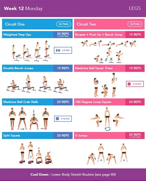 Read Online Kayla Itsines 12 Week Workout Plan Doc Up Com 