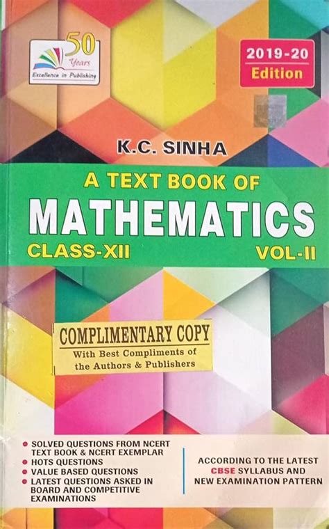 Read Online Kc Sinha Mathematics Class 12 Solutions Eubbo 