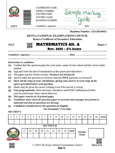 kcse paper 1 2013 marking centre