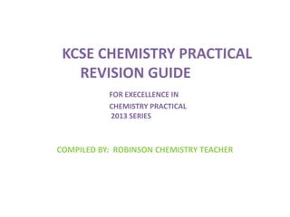 Read Online Kcse Chemistry Practical Analysis 