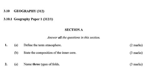 Full Download Kcse Geography Paper 1 
