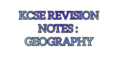 Read Kcse Revision Notes 