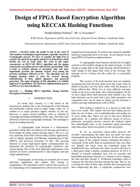 keccak hash function pdf