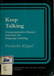 Keep Talking Communicative Fluency Activities For Language Teaching